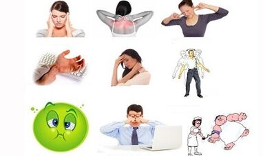 Signos y síntomas de una osteocondrosis de cuello